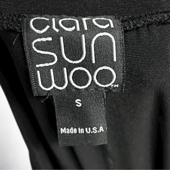 🌻NEW w/tags Clara Sun Woo Black High Waist Gauchos Size Small - Picture 8 of 11
